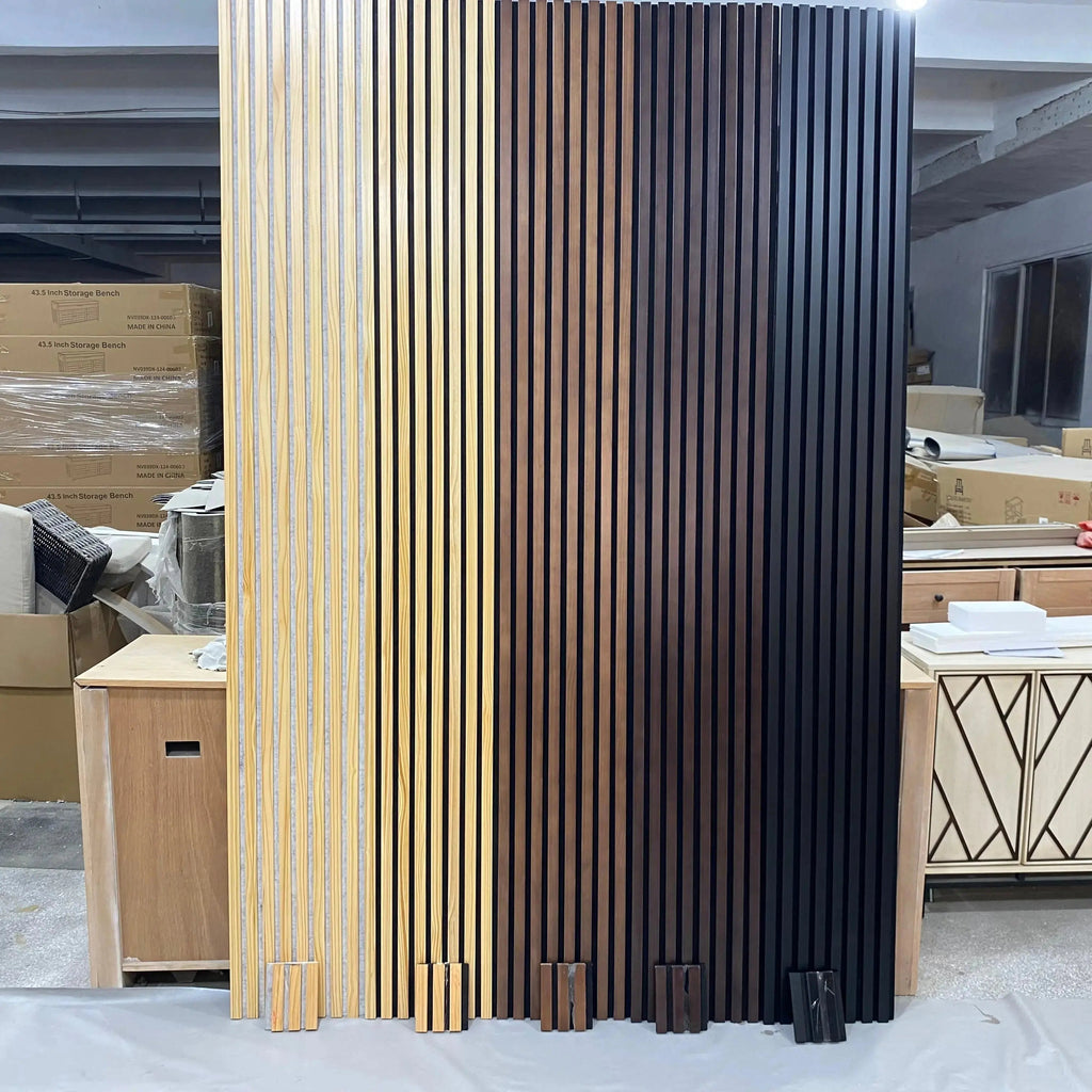 Hausvita Acoustic Solid Wood Slat Wall Panels ( 2 Panels Per Box )